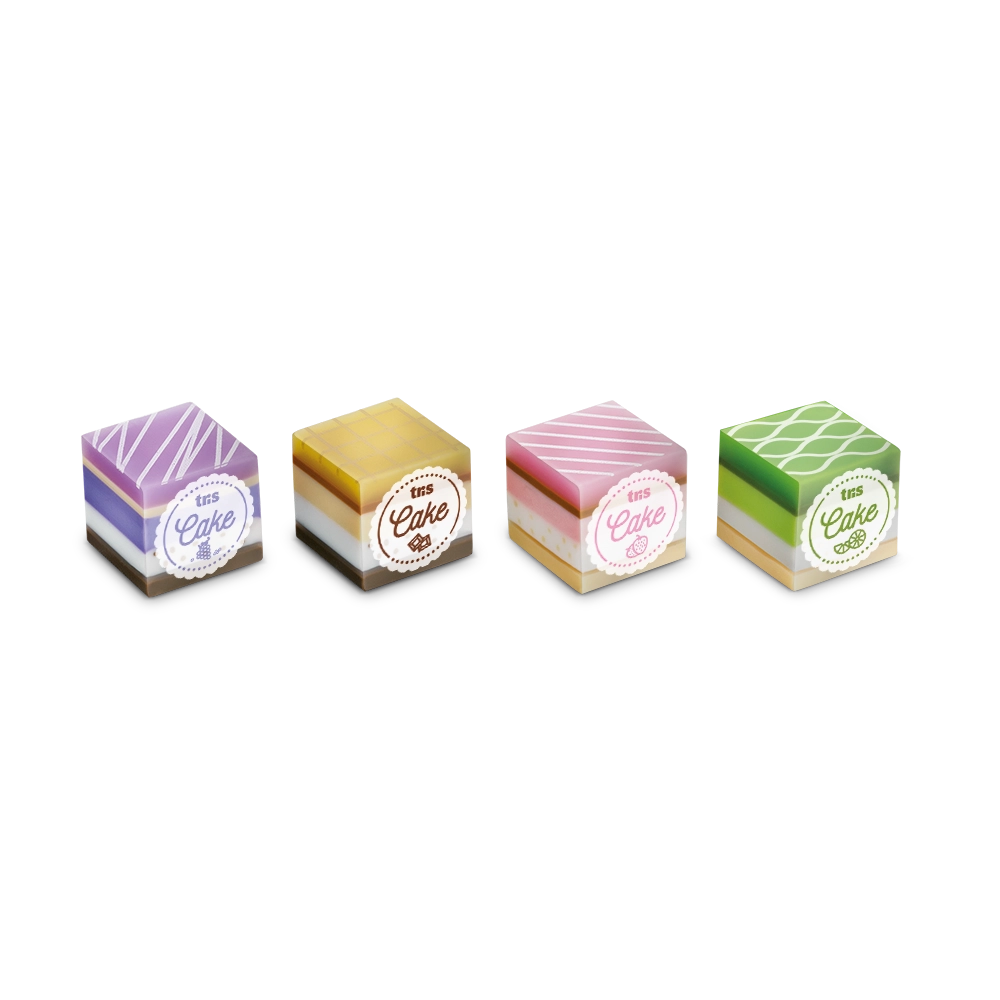 Borracha Cake Holic Docinhos - Cores e Cheiros Sortidos - Display C/32 un - Tris - Imagem 2
