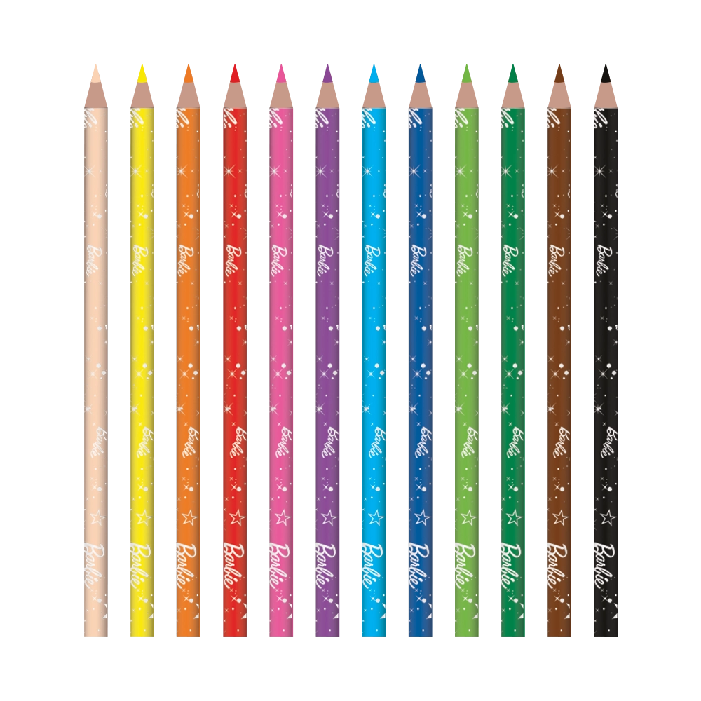 Lápis De Cor - 12 Cores - Barbie - Imagem 2