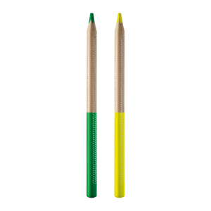 Lapis Marca Texto Fluo - Amarelo/Verde - Cart C/ 2 Un - Tris