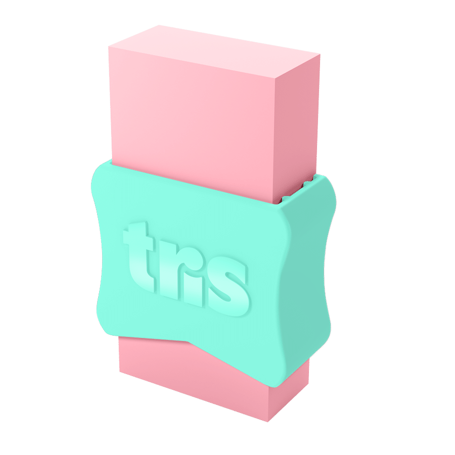 Borracha School - Pastel - Cores Sortidas - Cartela C/2 un - Tris - Imagem 4