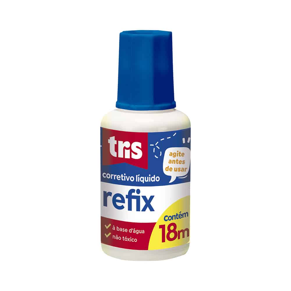 Corretivo Líquido Refix - 18ml - Display C/12 un - Tris - Imagem 2