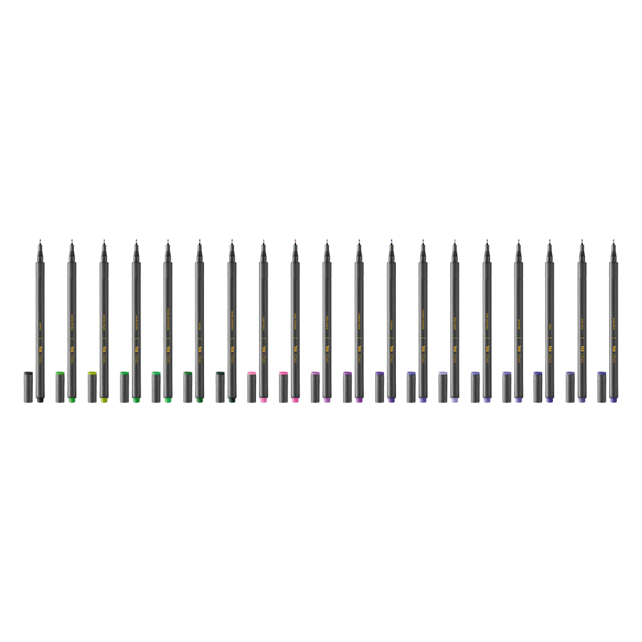 Caneta Superfina Vibes - Study Primavera - 19 Cores - Tris - Imagem 3