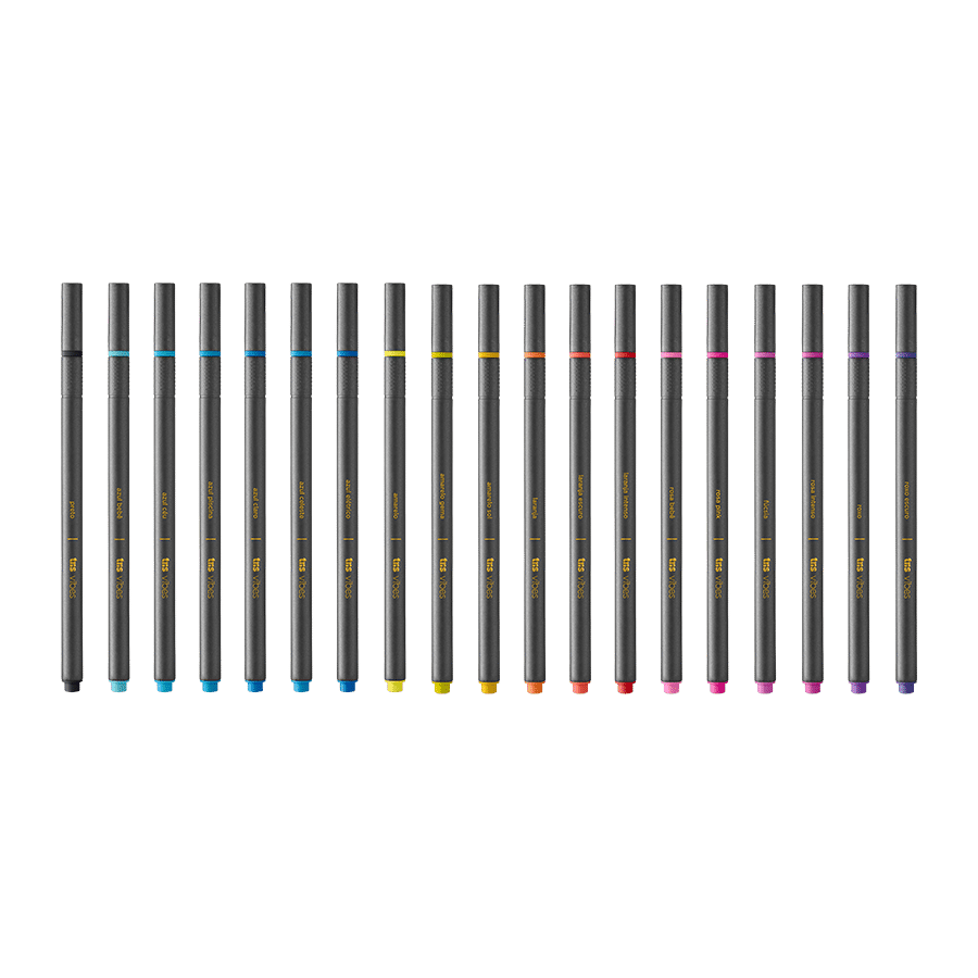 Caneta Superfina Vibes - Study Verão - 19 Cores - Tris - Imagem 4
