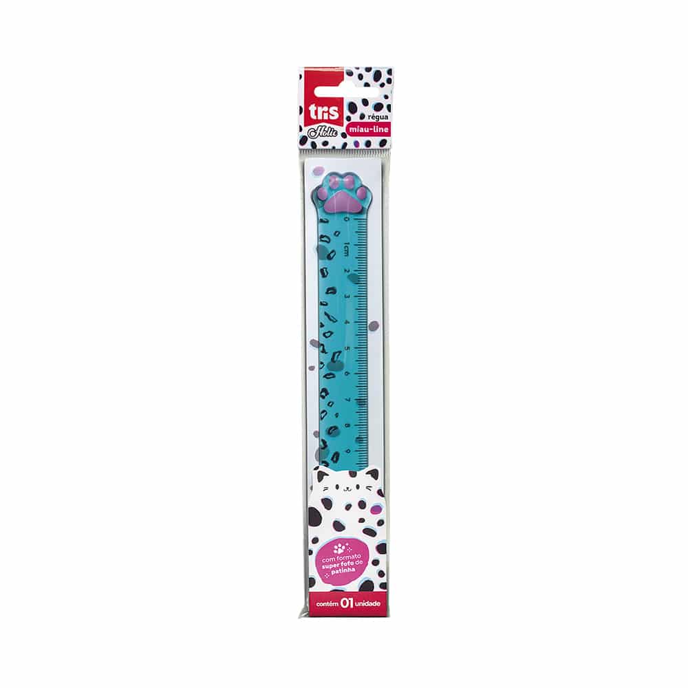 Régua Plástica Holic Pets - 15cm - Polybag C/1 un - Tris - Imagem 3