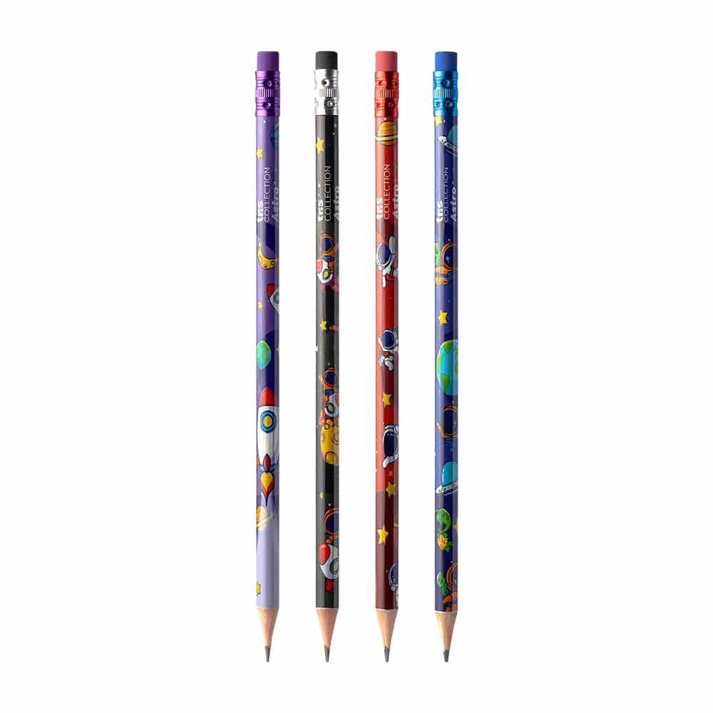 Lapis すとふぇす フルグラ2枚セット Lápis Grafite com Borracha Collection Astro – HB – Pote C/36 un