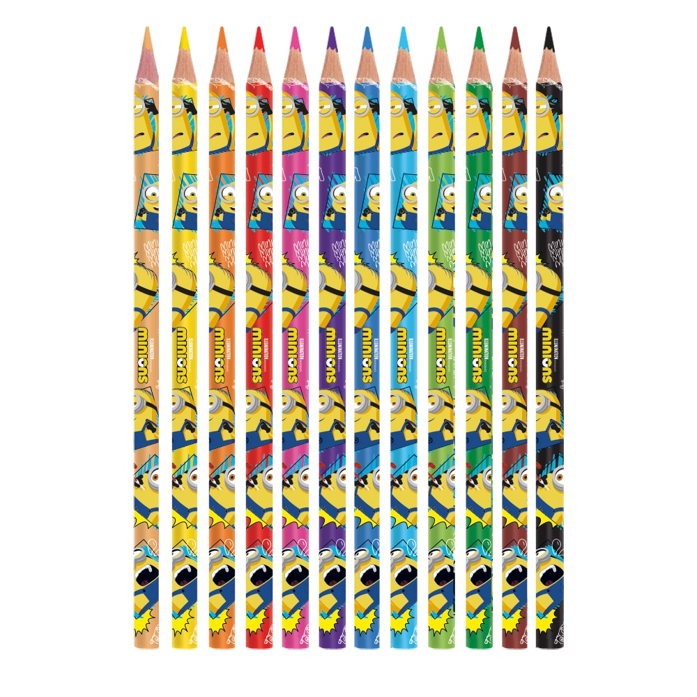 Lápis de Cor - 12 Cores - Minions - Imagem 2