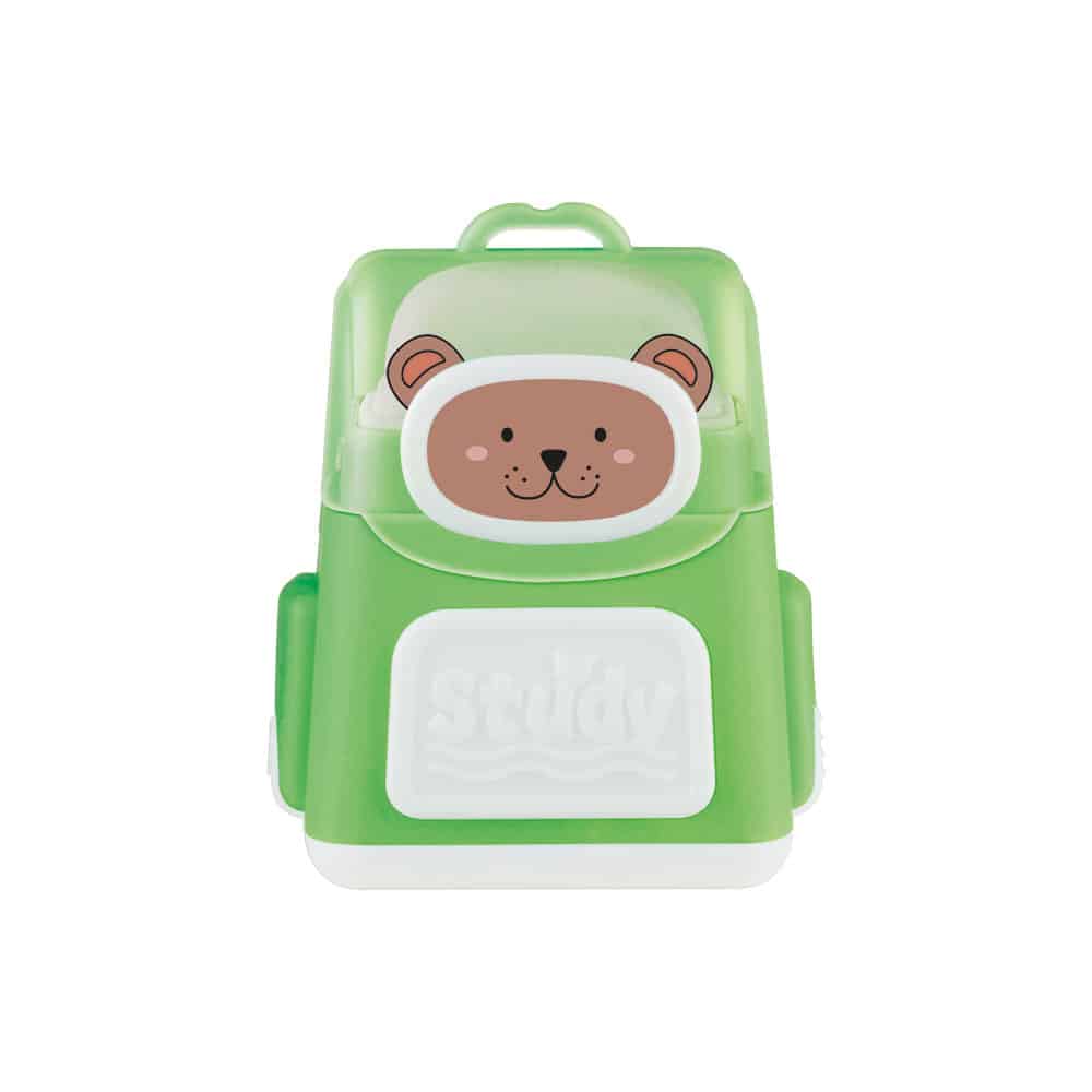 Apontador Duplo com Borracha Mochila - Cores Sortidas - Display C/16 un -Tris - Imagem 3