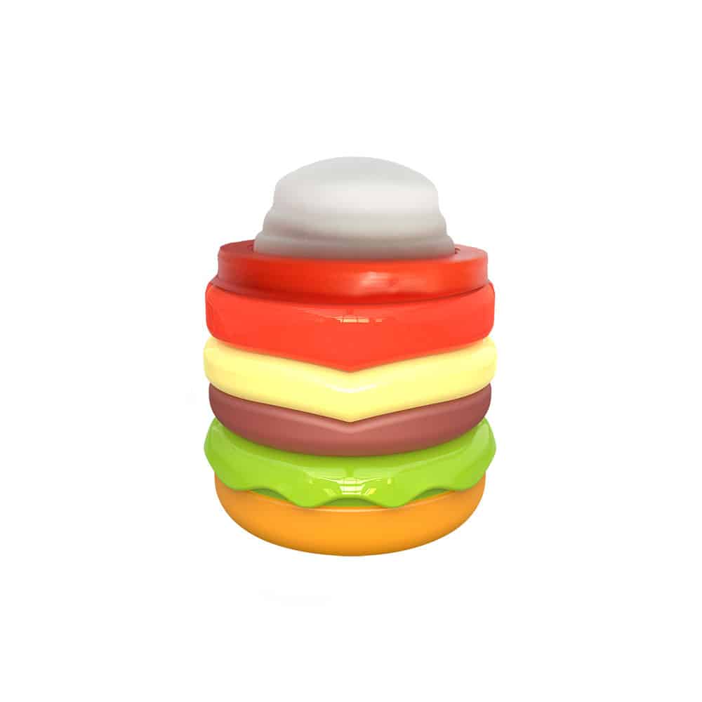 Apontador com Depósito + Borracha Lanches - Cores Sortidas - Display C/16 un - Tris - Imagem 4