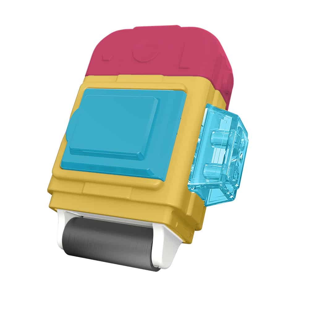 Apontador com Depósito + Borracha + Rolinho Click - Cores Sortidas - Display C/12 un - Tris - Imagem 6