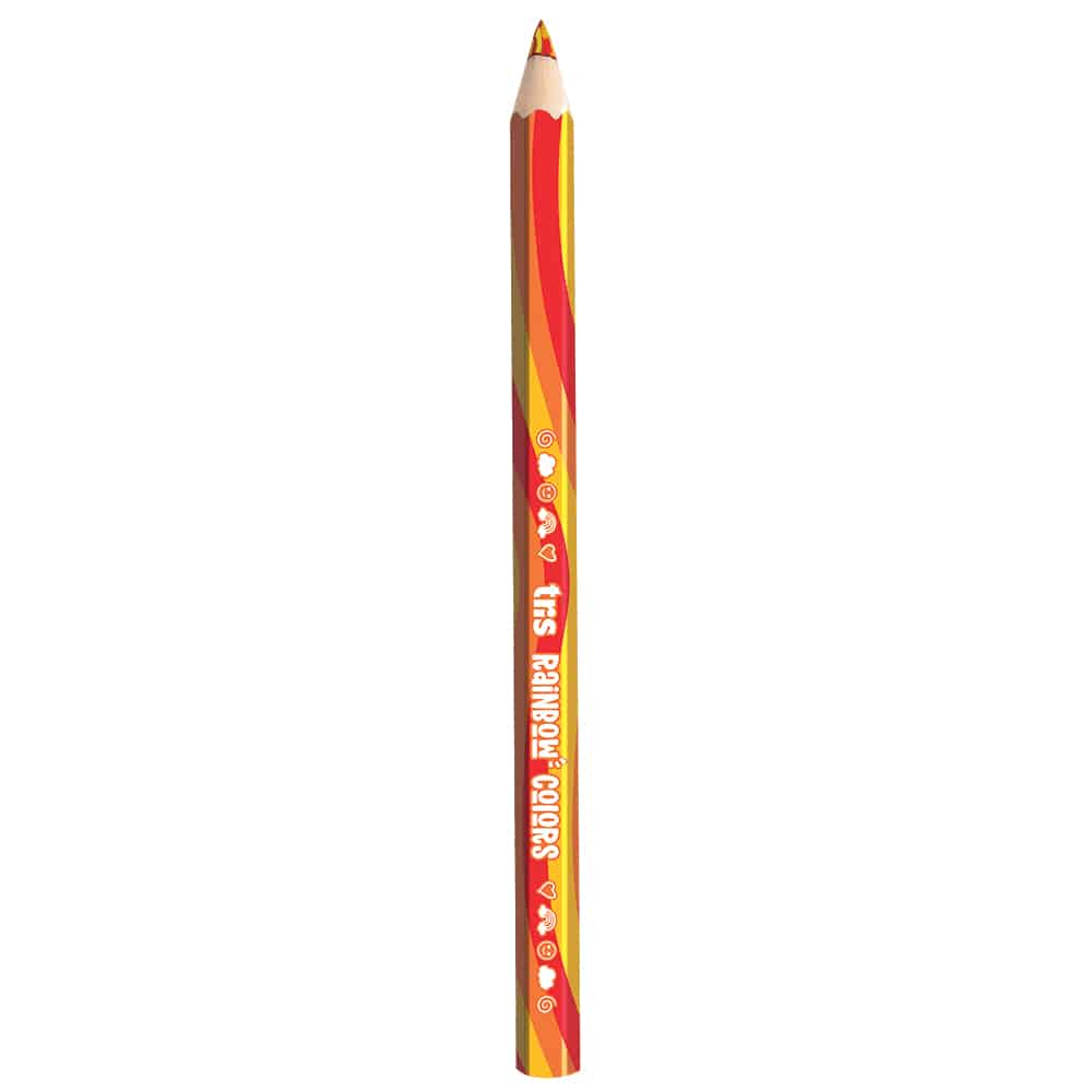Lápis de Cor Tamanho Jumbo Rainbow - Mina Multicolorida Colors - Pote C/24 un - Tris - Imagem 3
