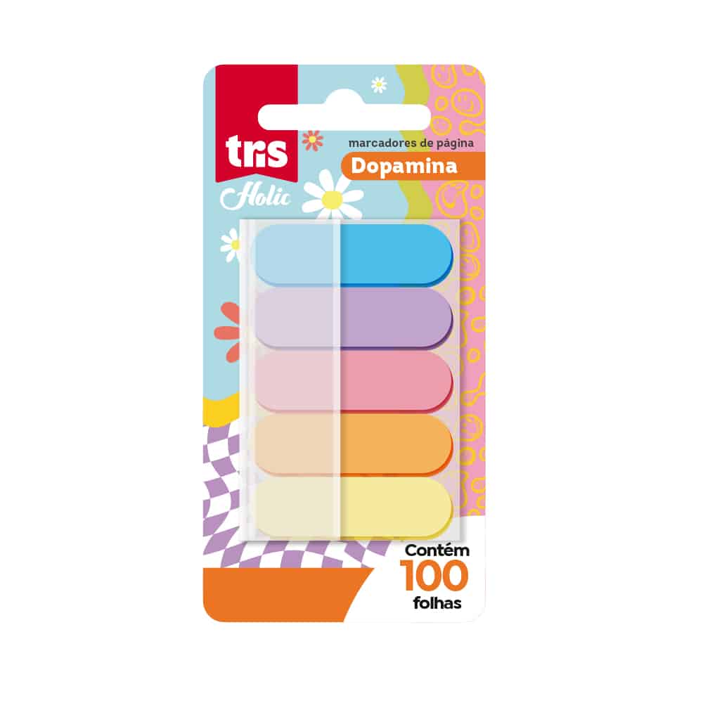 Kit de Notas Autoadesivas Euforia Holic Dopamina - Display C/40 un - Tris - Imagem 3